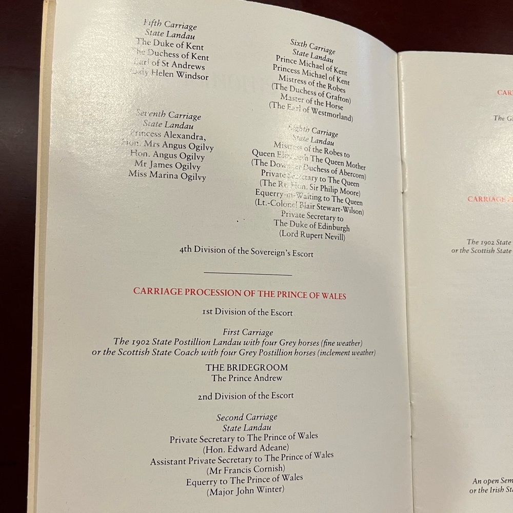 Wedding of Charles and Diana - Souvenir Program - Picture 3 of 6